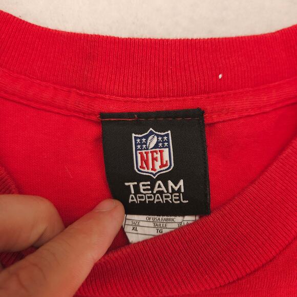 NFL Kansas City Chiefs Graphic Football T-Shirt Mens Size Extra Large XL Red - Picture 3 of 9